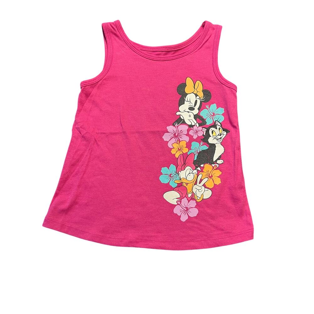 Disney Jumping Beans Minnie Daisy Pink Tank Size 4T